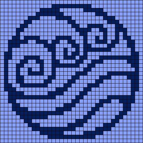 Alpha pattern #151912 | BraceletBook Avatar The Last Airbender Pixel Art Grid, Atla Alpha Pattern, Atla Pixelart, Percy Jackson Pixel Art, Avatar Water Tribe, Water Tribe Symbol, Tapestry Grid, Avatar Water, Pixel Grid