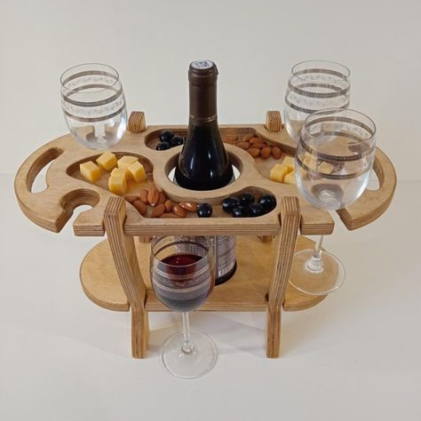 Wine Serving Trays, Wood Wine Holder, Table Holders, Serving Wine, Wine Table, Shelf Table, Glass Shelf, Wood Tools, Wine Holder