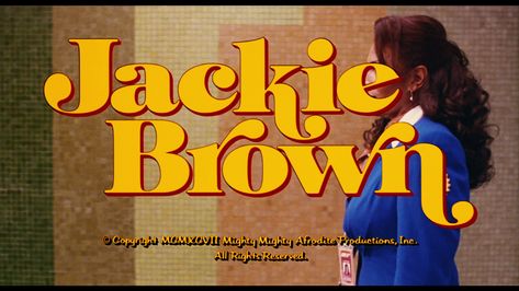 Jackie Brown / Foxy Brown font - forum | dafont.com Film Font, New Beverly Cinema, Blaxploitation Film, Elmore Leonard, Pam Grier, Jackie Brown, Foxy Brown, Title Font, 타이포그래피 포스터 디자인