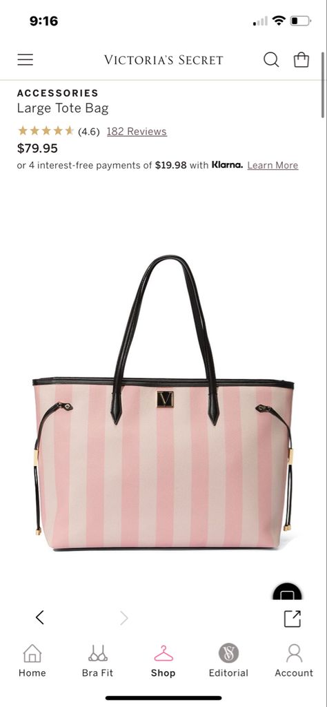 Vs Bag, Victoria Secret Tote Bags, Handbag Essentials, Buy List, Girl Lifestyle, Birthday Stuff, Carryall Tote, Bags Aesthetic, Victoria Secret Bags