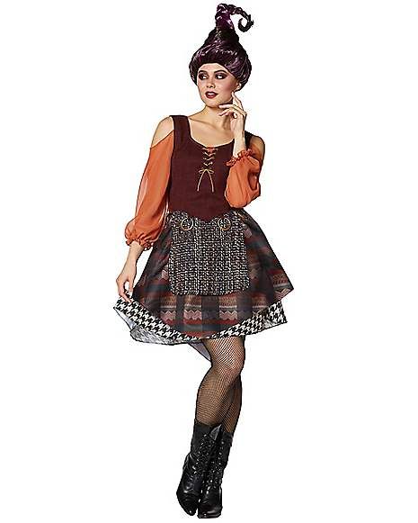 Adult Mary Sanderson Dress - Hocus Pocus - Spirithalloween.com Sanderson Sisters Costumes Diy, Hocus Pocus Mary Sanderson, Mary Sanderson Costume, Sanderson Sisters Costumes, Hocus Pocus Costume, Costumes For Work, Mary Sanderson, Halloween Costumes For Work, Halloween Coustumes