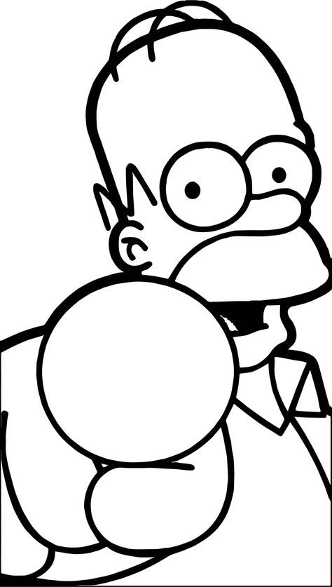 awesome The Simpsons You Coloring Page