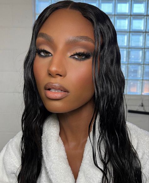 Unapproachable Makeup, 90s Makeup Look, Birthday Makeup Looks, Sultry Makeup, Soft Makeup Looks, Makeup For Black Skin, Brown Skin Makeup, Soft Glam Makeup, Power Of Makeup