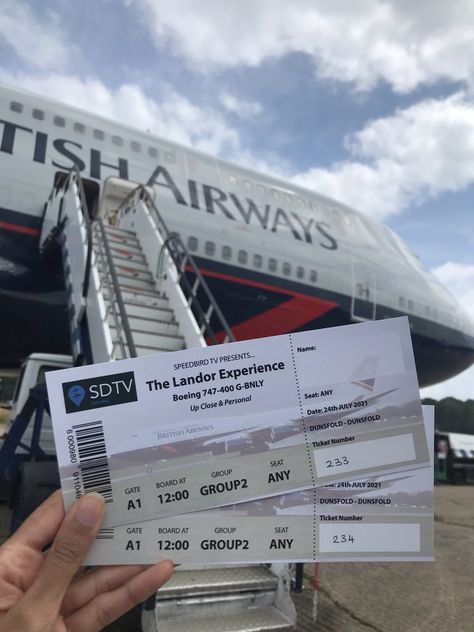 British Airways Landor 747 Visit – Simi Shares Uk Flight Ticket, British Airways 747, Rolls Royce Engines, First Class Seats, Boeing 747 400, Document Sign, Flight Ticket, British Aircraft, British Airways