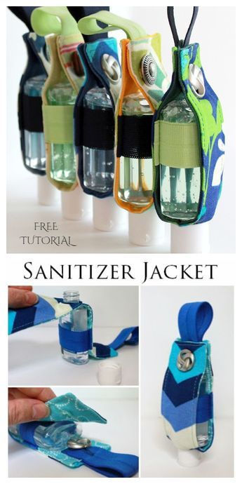 DIY Fabric Hand Sanitizer Holder Free Sewing Patterns + Video | Fabric Art DIY Workout Smoothie Recipes, Fabric Art Diy, Alcohol En Gel, Sanitizer Holder, Crunches Workout, Hand Sanitizer Holder, Fabric Sewing Patterns, Patterns Fabric, Free Sewing Patterns