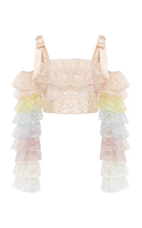 Rainbow Crop Top, Rainbow Top, Looks Chic, Bustier Top, Kpop Fashion Outfits, Stage Outfits, Kpop Outfits, Pastel Rainbow, Kpop Fashion