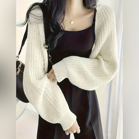 Open sweater outfit