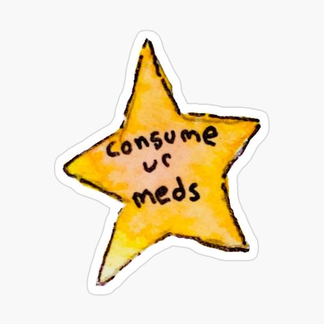 Meds Reminder, Doodles Silly, Cute Mental Health, Medication Reminder, Pingu Pingu, Mental Health Stickers, Health Stickers, Silly Doodles, Funny Mental Health