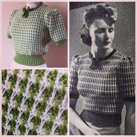 1940 Crochet Patterns, Vintage Crochet Patterns 1940s, 40s Crochet, 1940s Crochet, Vintage Capsule Wardrobe, Vintage Crochet Patterns, Fair Isles, Vintage Knitwear, Vintage Knitting Patterns