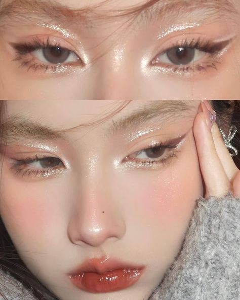 This No-Makeup Makeup Version Of Cut Creases Is Taking Over TikTok Non Comedogenic Makeup, Korean Makeup Trends, Makeup Contouring, Tiktok Beauty, Asian Makeup Tutorials, Healthy Makeup, Tiktok Makeup, Take Care Of Your Skin, Beauty Habits