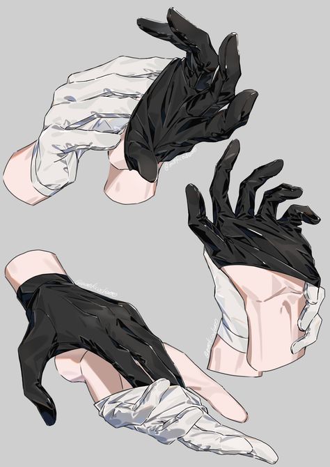 Gloves Drawing, Hand Drawing Reference, Art Tools Drawing, Concept Art Drawing, Figure Drawing Reference, Body Drawing, Anime Drawings Tutorials, Human Art, Art Poses