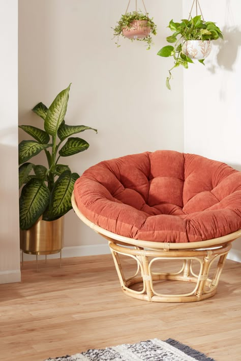 Living Room Papasan Chair, Living Room With Papasan Chair And Couch, Papasan Chair Amazon, Pink Papasan Chair, Orange Papasan Chair, Papasan Chair Cushion, Bowl Chair, First Apartment Decorating, Relaxation Room