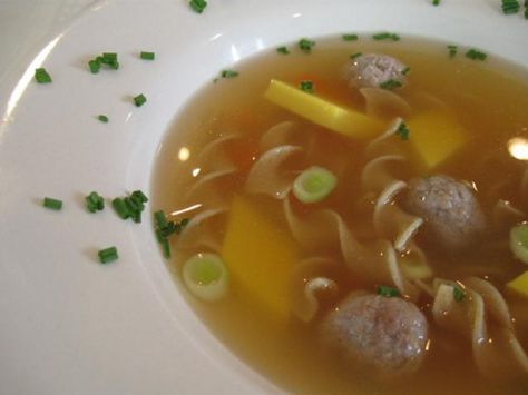 German Soups, German Meals, Bavarian Food, Wedding Soup Recipe, German Dishes, German Cooking, Bavarian Recipes, German Foods, German Wedding