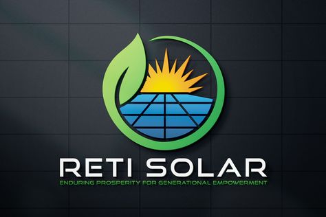 Solar company logo design Solar Company Logo, Renewable Energy Logo, Energy Logo Design, Solar Logo, Renewable Energy Technology, Solar Energy Projects, Construction Logo Design, Energy Logo, Circle Logo Design