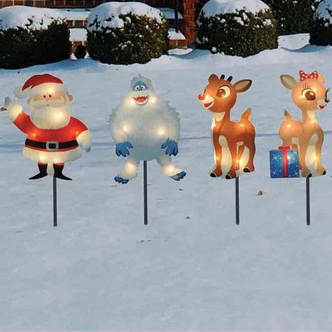 /collections/outdoor-decorations Rudolph Red Nose, Reindeer Lights, Rudolph The Red Nosed Reindeer, Christmas Yard Decorations, Friends Christmas, Christmas Central, Christmas Yard, White Lights, Outdoor Holiday Decor