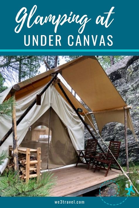 Under Canvas Mount Rushmore, Glamping Ideas, Unique Stays, Under Canvas, Camping Kettle, Camping Safety, Mountain Destinations, Go Glamping, Family Tent Camping