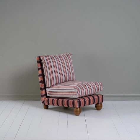 NIX BY NICOLA HARDING SEATING — BROOKS THOMAS Lebanese Interior, Painted Armchair, Nicola Harding, Cosy Reading, Red Armchair, Slipper Chairs, Lounge Armchair, Occasional Chair, Free Fabric Swatches