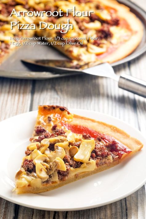 Arrowroot Recipes, Easiest Pizza Dough, Keto Recipes For Breakfast, Pesto Pizza Recipe, Arrow Root, Gluten Free Pizza Dough, Cauliflower Pizza Crust Recipe, Pizza Crusts, Arrowroot Flour