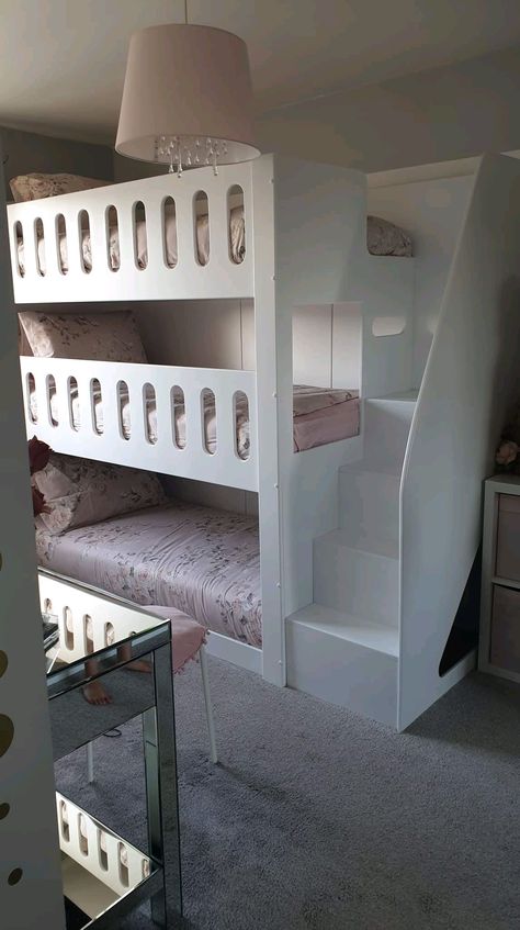 3 in 1 🙌  Our Triple Bunks Come In All Shapes And Sizes! We Have  a Design To Suit Every Room 🤗   #FunkyBunkBeds #TripleBunk #BunkBed #Sleeping3 3 Bed In One Room, 3 Bed In One Room Ideas, Triple Bunks, Triple Bunk, Kids Bedrooms, All Shapes, Bedroom Inspo, 3 Bed, A Design