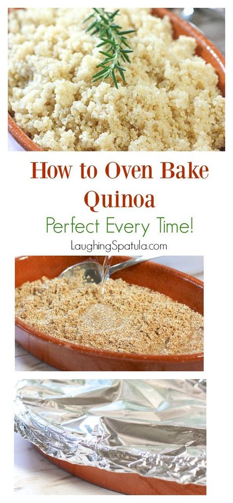 Baked Quinoa Recipes, Baked Quinoa, Brown Rice Cooking, Perfect Quinoa, Cook Quinoa, Bbq Recipe, Making Quinoa, Diy Easy Recipes, Quinoa Recipes