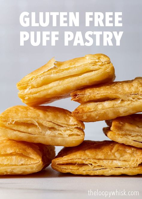 Gluten Free Rough Puff Pastry Recipes, Gluten Free Sweet Hawaiian Rolls, Easy Gluten Free Pastry Recipes, Gluten Free Rough Puff Pastry, Fancy Gluten Free Appetizers, Gluten Free Puff Pastry Dough, Gluten Free Nut Roll Recipe, Gluten Free Samosa Dough, Keto Puff Pastry Recipe