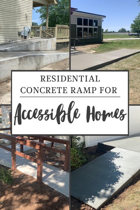 Disabled Ramps, Concrete Ramp, Accessible Homes, Accessible House, Learn Interior Design, Wheelchair Ramp, Cinder Block, Concrete Slab, Make Life Easier