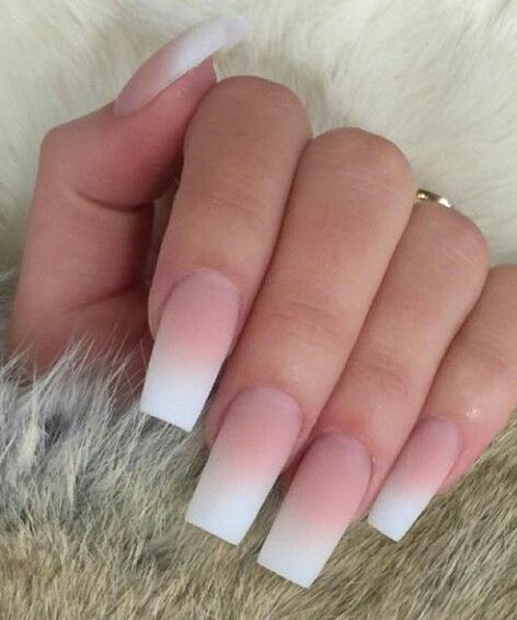 Fall Wedding Nails, Spring Acrylic Nails, Square Nail Designs, Ombre Acrylic Nails, Long Square Acrylic Nails, Unique Acrylic Nails, Popular Nails, Pink Acrylic Nails, Square Acrylic Nails