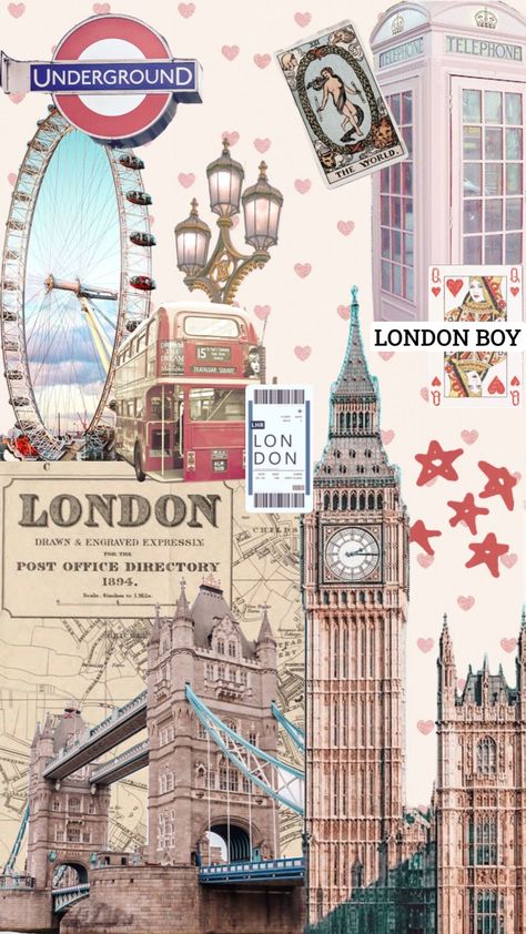 London Wallpaper Aesthetic, Aesthetic London Wallpaper, London Wallpaper, London Theme, England Aesthetic, Aesthetic London, London Dreams, Travel Collage, London Vacation