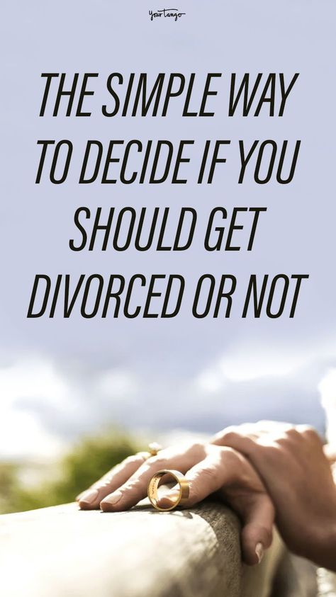 If you're in an unhappy marriage and you're worried that your relationship isn't a healthy one anymore, you're probably asking yourself: should I get a divorce? Here's how to come to the best decision. Divorce Is Not An Option, Divorce When You Still Love Him, I Don’t Want A Divorce, Getting A Divorce Quotes, Should I Get A Divorce, I Want A Divorce Quotes, Going Through Divorce Quotes, When To Divorce, Marriage Ending Quotes Divorce