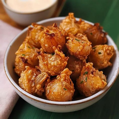 Blooming Onion Bites - Dish Cooking Blooming Onion Bites, Onion Bites, Blooming Onion, Snacks