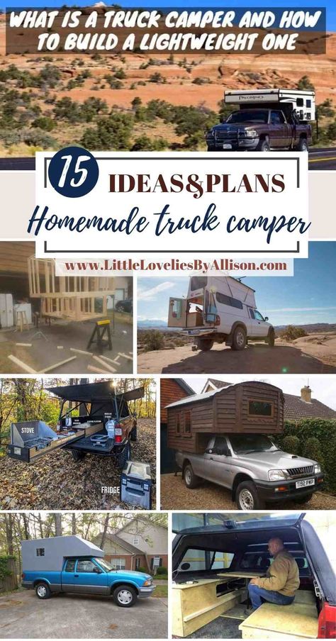 Homemade Truck Camper, Truck Topper Camper, Truck Camper Build, Diy Truck Camper, Truck Toppers, Camper Build, Truck Bed Camper, Adventure Ideas, Truck Camper