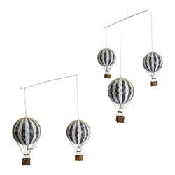 Kids' Decorative Accents | Designer Kids' Decor - Kathy Kuo Home Hot Air Balloon Mobile, Gender Neutral Decor, Mobiles For Kids, Balloon Basket, Balloon Mobile, Hot Air Balloon Decorations, Hot Air Balloon Nursery, Floating Balloons, Dimensional Wall Decor