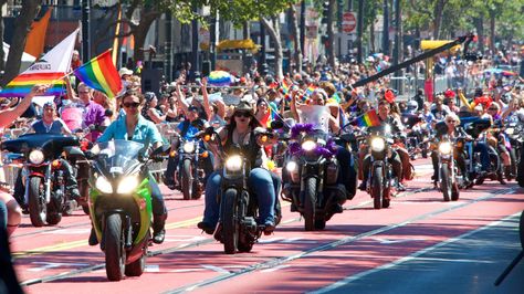 Pride 2017 is this weekend! If you're looking to join in on the celebration, or looking to navigate around the street closures, check out this guide from Curbed to check out the parade routes: Castro San Francisco, Babylon Bee, Contemporary Western, Gay Pride Parade, Multi Colored Hair, The Pentagon, Agent Of Change, Pride Parade, Past Present Future