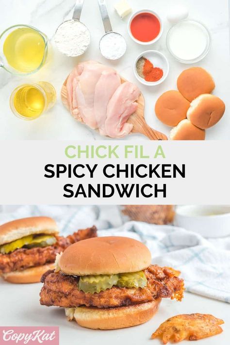 Chick Fil A Spicy Chicken Sandwich Recipe, Chick Fil A Chicken Recipe Spicy, Spicy Chick Fila Sandwich, Copycat Chick Fil A Spicy Chicken, Copycat Spicy Chick Fil A Sandwich, Spivey Chicken Sandwich, Keto Chicken Sandwich Recipes, Chickfila Spicy Chicken Sandwich Recipe, Hot And Spicy Chicken Sandwich Mcdonalds