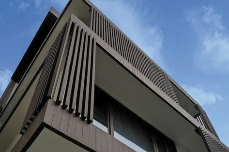 What Is Composite Cladding? - UNFLOOR Composite Cladding Composite Cladding Exterior, Cleaning Composite Decking, Vinyl Cladding, Composite Wood Deck, Outdoor Wall Panels, Exterior Wall Panels, Composite Fencing, Composite Cladding, Siding Options