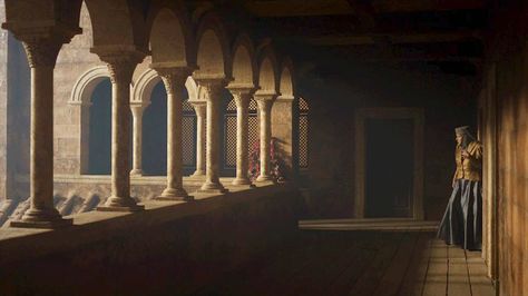 Red Keep corridor Game Of Thrones Screencaps, Game Of Thrones Filming Locations, Kings Landing, A Game Of Thrones, Targaryen Art, Empire Of Storms, King's Landing, Outdoor Aesthetic, Targaryen Aesthetic