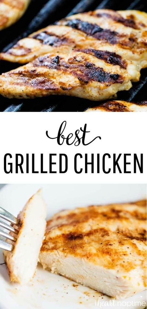 Easy Grilled Chicken Breast, Flavorful Grilled Chicken, Best Grilled Chicken, Grilled Chicken Breast Recipes, Grilled Chicken Recipes Easy, Chicken Cutlet Recipes, Grilled Chicken Tenders, Grilled Chicken Breast, Chicken Grilled