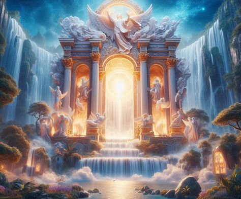 https://link.jpchd.veraxen.com/image:id=7CCF1FF0-DBFD-4B8D-A401-0D8F5EF292C1 Zeus Background, Neon Blue Background, Divine Angel, Gates Of Heaven, 4 King, Buddha Bar, Pearly Gates, Heaven's Gate, Luxury House Interior Design