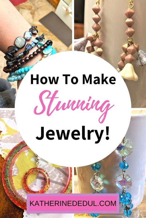 Looking to pick up a jewelry making hobby in the new year? Curious what you need to know to get started? Check out this post!! #JewelryMaking #LearnToMakeJewelry #BeadedJewelry Jewelry Making Tutorials Step By Step, Easy Jewelry Making Ideas, Free Jewelry Making Projects, Making Jewelry For Beginners, Jewelry Pictures, Diy Jewelry Making Tutorials, Jewelry Making Business, Bead Creations, Handmade Jewlery