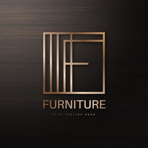 Logo Design For Furniture, Furniture Logo Design Ideas Inspiration, Logo For Furniture Company, Furniture Logo Design Ideas, Furniture Brand Logo, Logo For Furniture, Furniture Company Logo, Interior Logo, Industrial Design Furniture