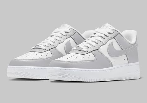 Nike Air Force 1 Low "White/Grey" FD9763-101 | SneakerNews.com Nike Air Force 1 Grise, Gray Air Force 1, Nike Air Force Grey, Grey Air Force 1, Zapatillas Aesthetic, Nike Air Force 1 Grey, Grey Nike Air Force 1, Nike Air Force 1 Men, Jisoo Style