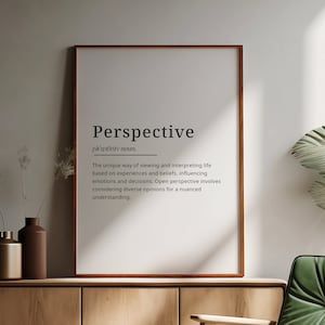 Introducing our "Perspective" Wall Art Print, a compelling and uplifting addition to your space that encapsulates the spirit of perspective in a contemporary and empowering design. This distinct print showcases a thoughtfully curated journey, emphasizing the attributes that embody perspective and appreciation. Home Decor Minimalist, Decor Prints, Decor Minimalist, Definition Prints, Print Wall Art, Print Wall, Wall Art Print, The Spirit, Affirmations