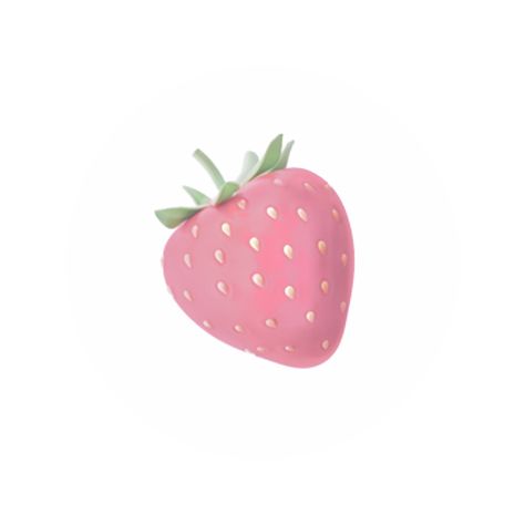 Strawberry Instagram Highlight Cover, Strawberry Emoji, Strawberry Phone Icon, Strawberry White Background, 3d Strawberry Icon, Pink Aesthetic, Pink, Instagram