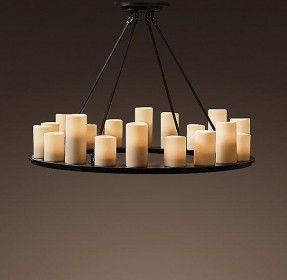 restoration hardware lighting | ... | Restoration Hardware - pillar, candle, round, medium, chandelier Faux Candle Chandelier, Round Candle Chandelier, Pillar Candle Chandelier, Faux Candles, Tier Chandelier, Small Chandelier, Round Chandelier, Candle Chandelier, Dining Room Chandelier