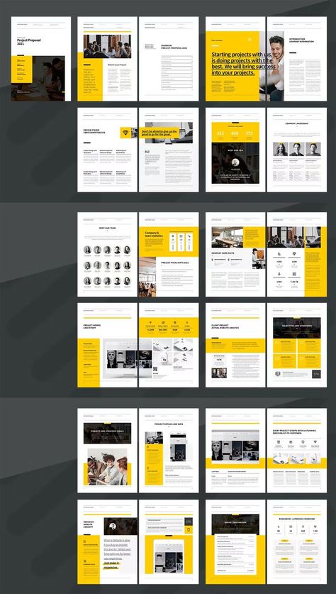 Minimal and Professional Proposal Brochure Template InDesign. 32 Pages. A4 and US Letter Proposal Brochure, Affinity Publisher, Proposal Design, Affinity Photo, Project Proposal, The Proposal, Proposal Template, Letter Format, Portfolio Template