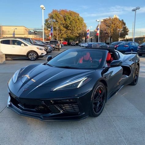 C8 Corvette, Luxury Cars Audi, Corvette C8, Corvette For Sale, Fast Sports Cars, Pimped Out Cars, Chevrolet Corvette Stingray, Body Black, Fancy Cars