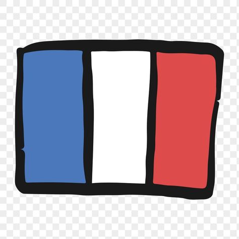 Flag Doodle, Sticker Transparent Background, About France, Doodle Sticker, France Flag, Sticker Transparent, Flag Icon, French Flag, Flag Png