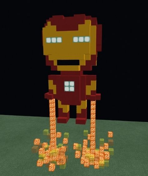 Minecraft build Marvel Minecraft Builds, Minecraft Marvel, Minecraft Spider, Minecraft Iron, Minecraft Statues, Flat World, Minecraft Crafts, Minecraft Architecture, Minecraft Designs