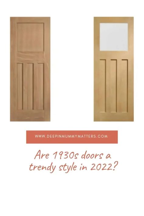 Are 1930s doors a trendy style in 2022? 2 5 Panel Doors Interior, 1930s Internal Doors, 1930s Doors, 6 Panel Interior Doors, 1 Panel Door, Panel Doors Interior, 5 Panel Doors, Wooden Panelling, Reclaimed Doors