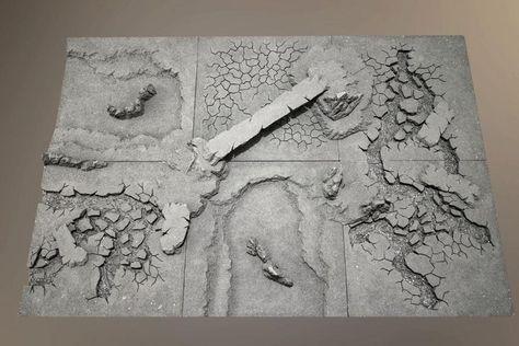 Lava, Modular, Terrain Modular Terrain Tiles, Lava Terrain, Warhammer Table, Snow Planet, Wargame Table, Modular Terrain, Mines Of Moria, Wargames Terrain, Fantasy Terrain